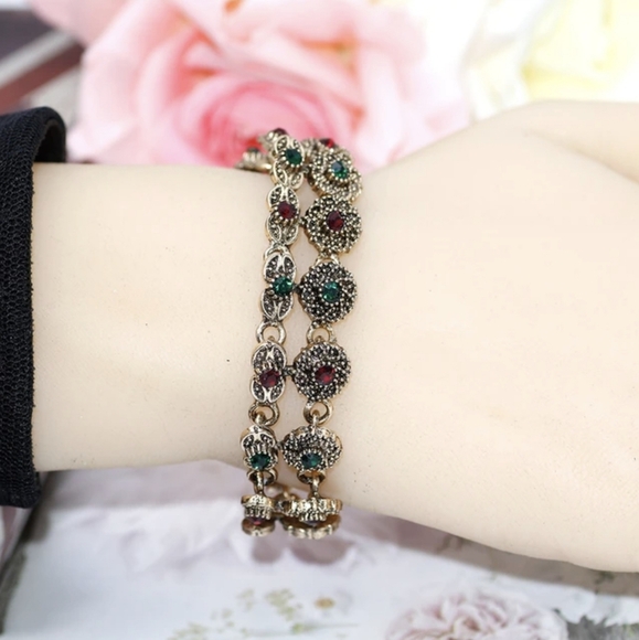Turkish Vintage Style Jewelry Bracelet for Women,AntiqueWedding,HandmadeGift, - Picture 3 of 3